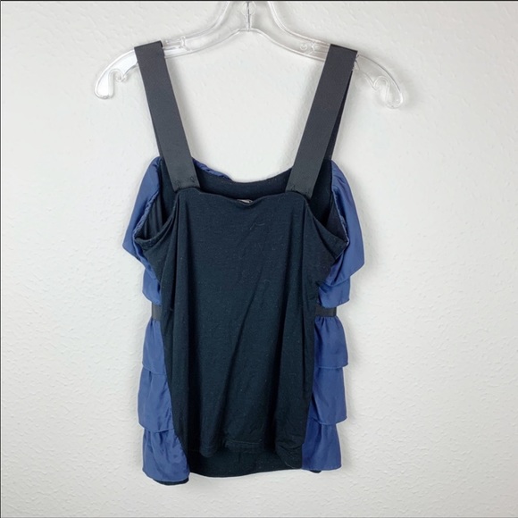 Anthropologie Bordeaux Silk Ruffle Blouse F214 - Picture 4 of 6